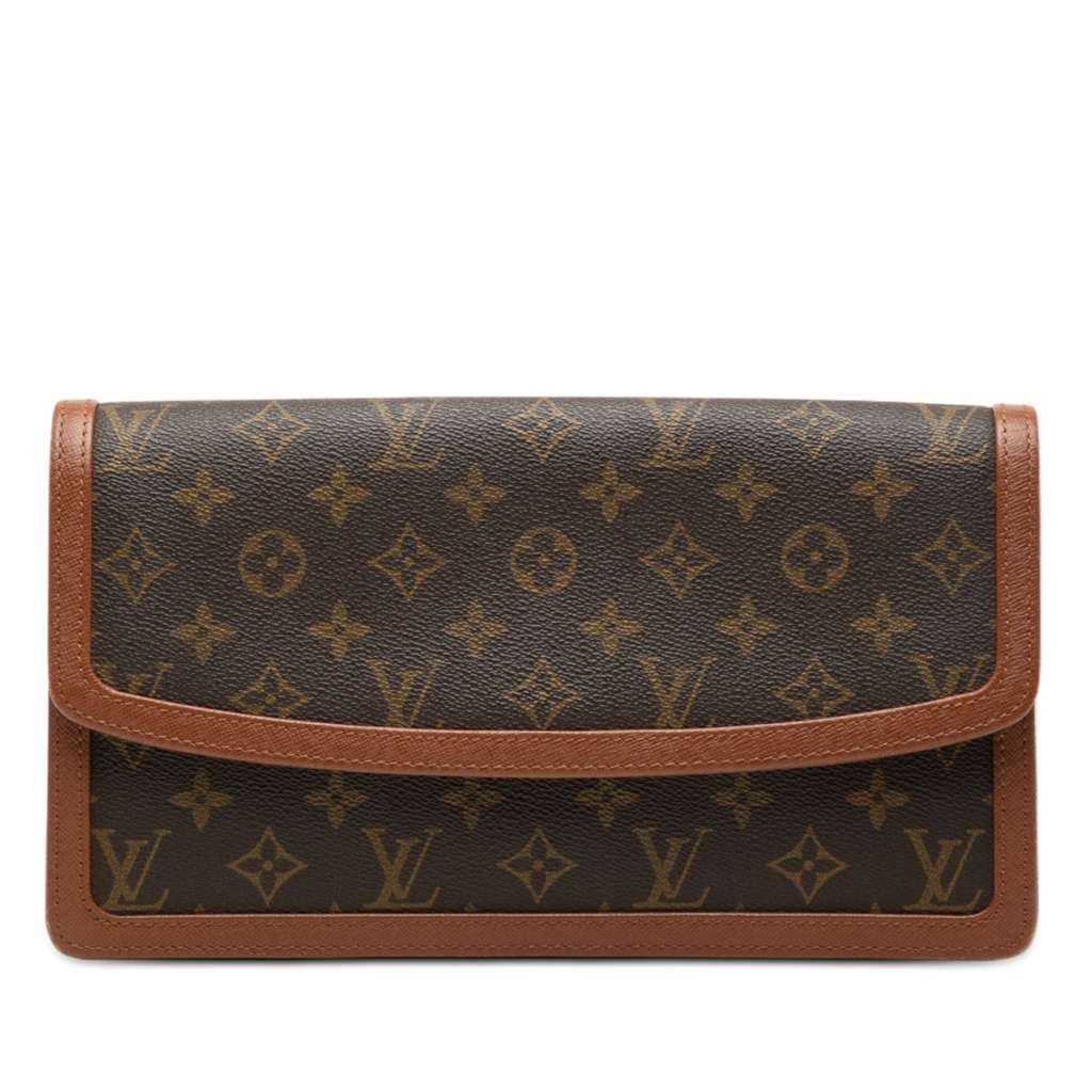Louis Vuitton Monogram Pochette Dame GM Brown Very good - Front View