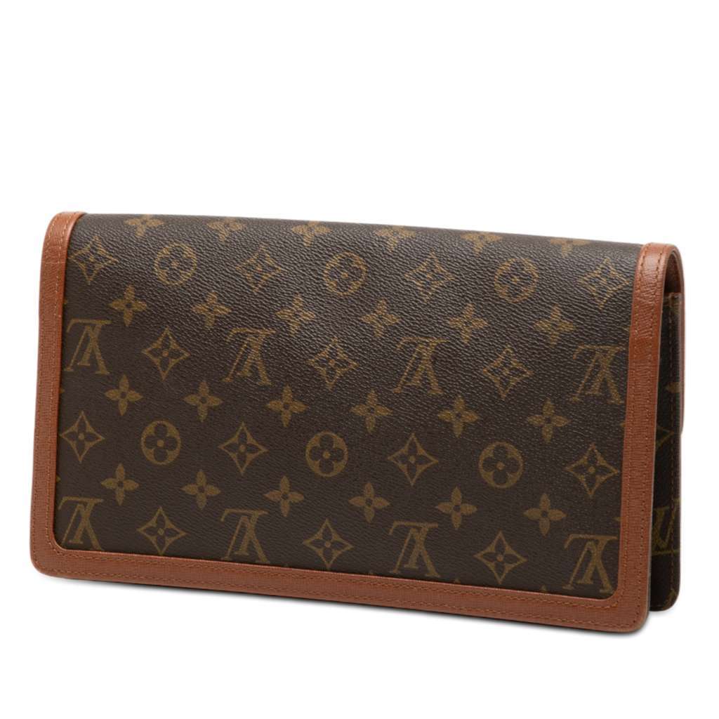Louis Vuitton Monogram Pochette Dame GM Brown Very good - Back View