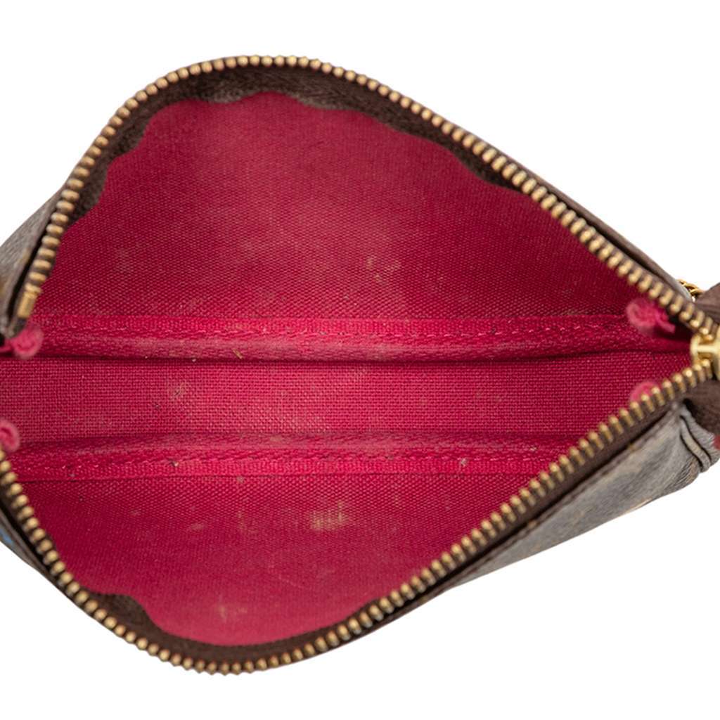 Louis Vuitton Monogram Vivienne Christmas Roller Coaster Mini Pochette Accessoires Brown Very good condition - Model View