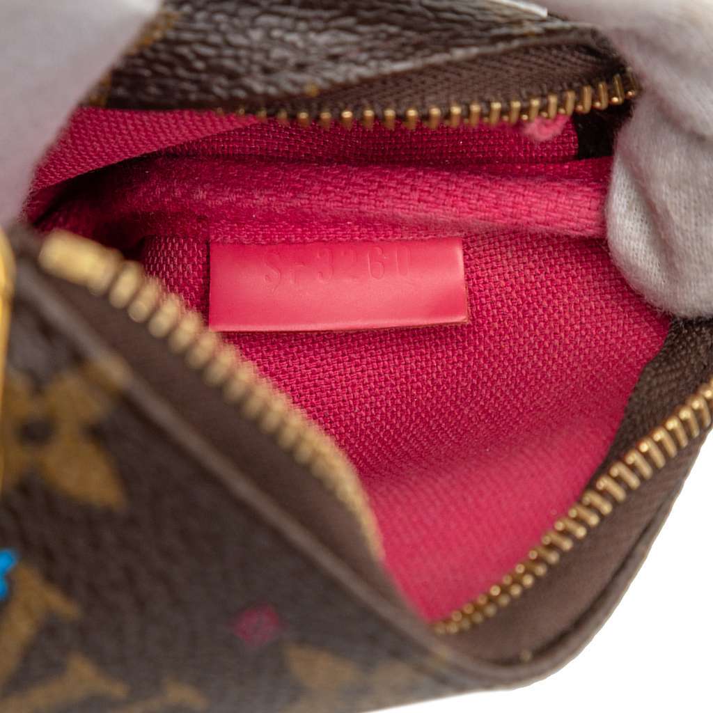 Louis Vuitton Monogram Vivienne Christmas Roller Coaster Mini Pochette Accessoires Brown Very good condition - Box View