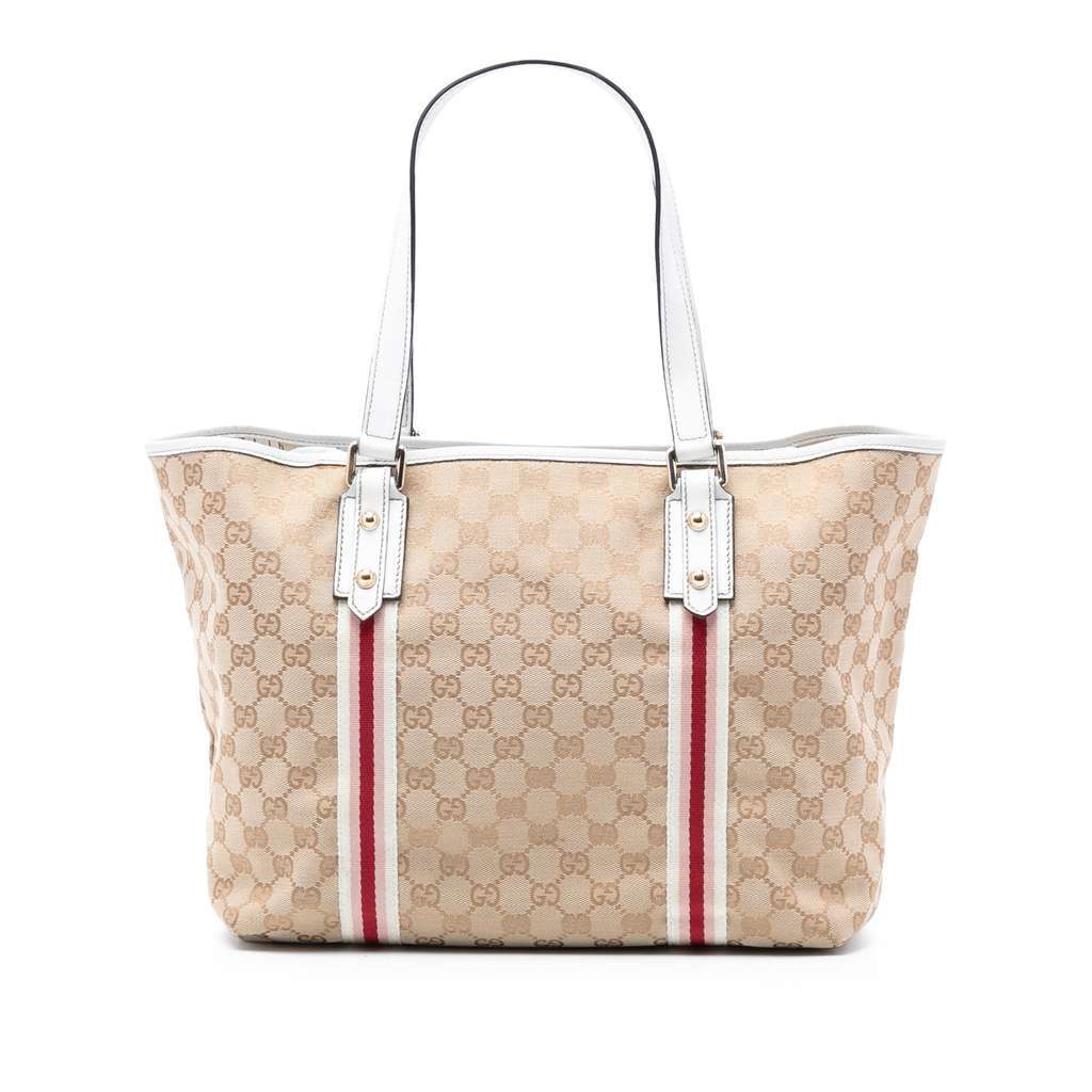 Gucci Large GG Canvas Jolicoeur Tote Brown Canvas Very good - Front View