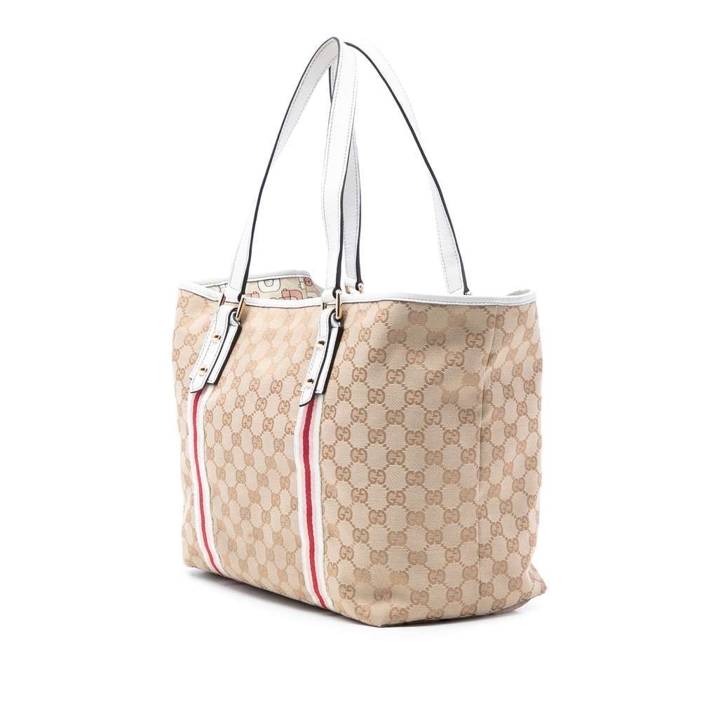 Gucci Large GG Canvas Jolicoeur Tote Brown Canvas Very good - Back View