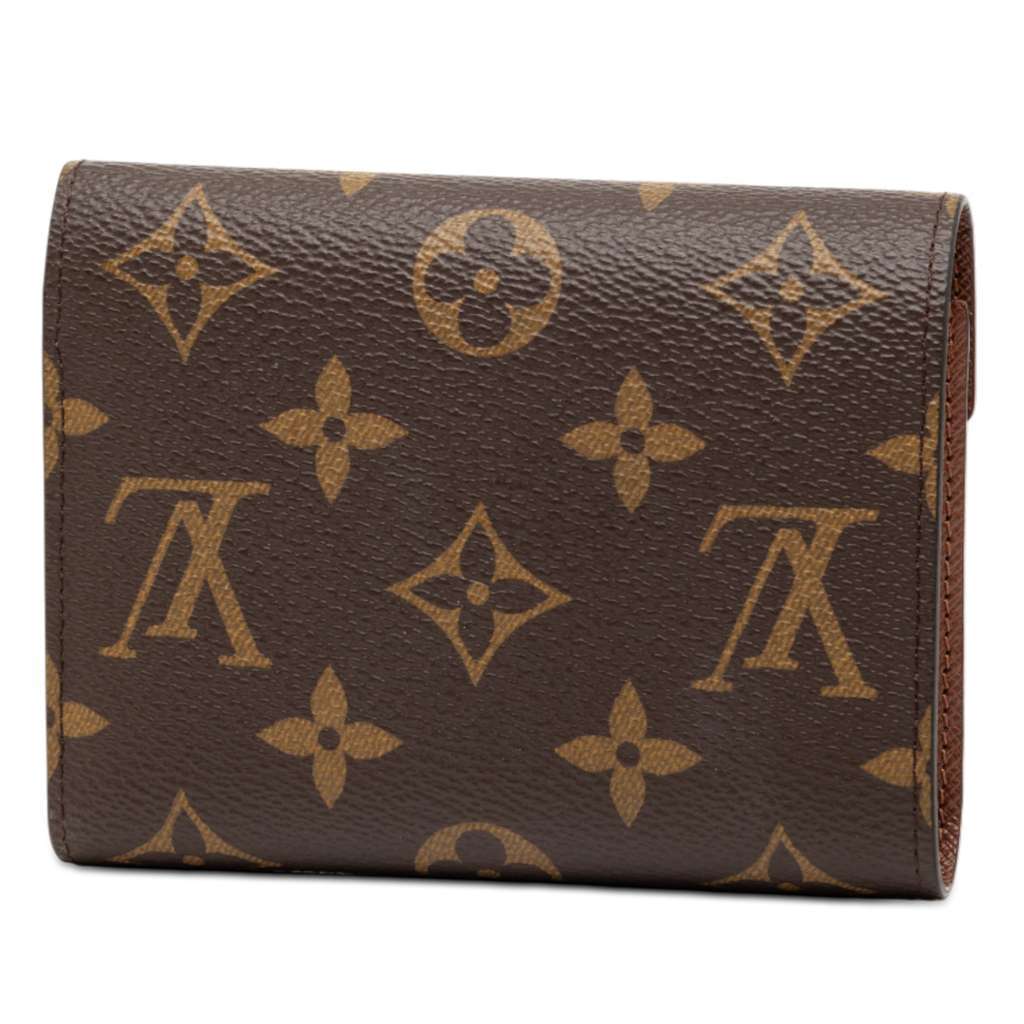 Louis Vuitton Monogram Victorine Wallet Brown Good - Back View