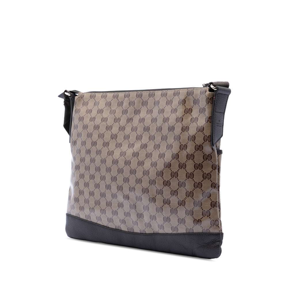 Gucci GG Crystal Crossbody Brown Canvas Very good - Back View