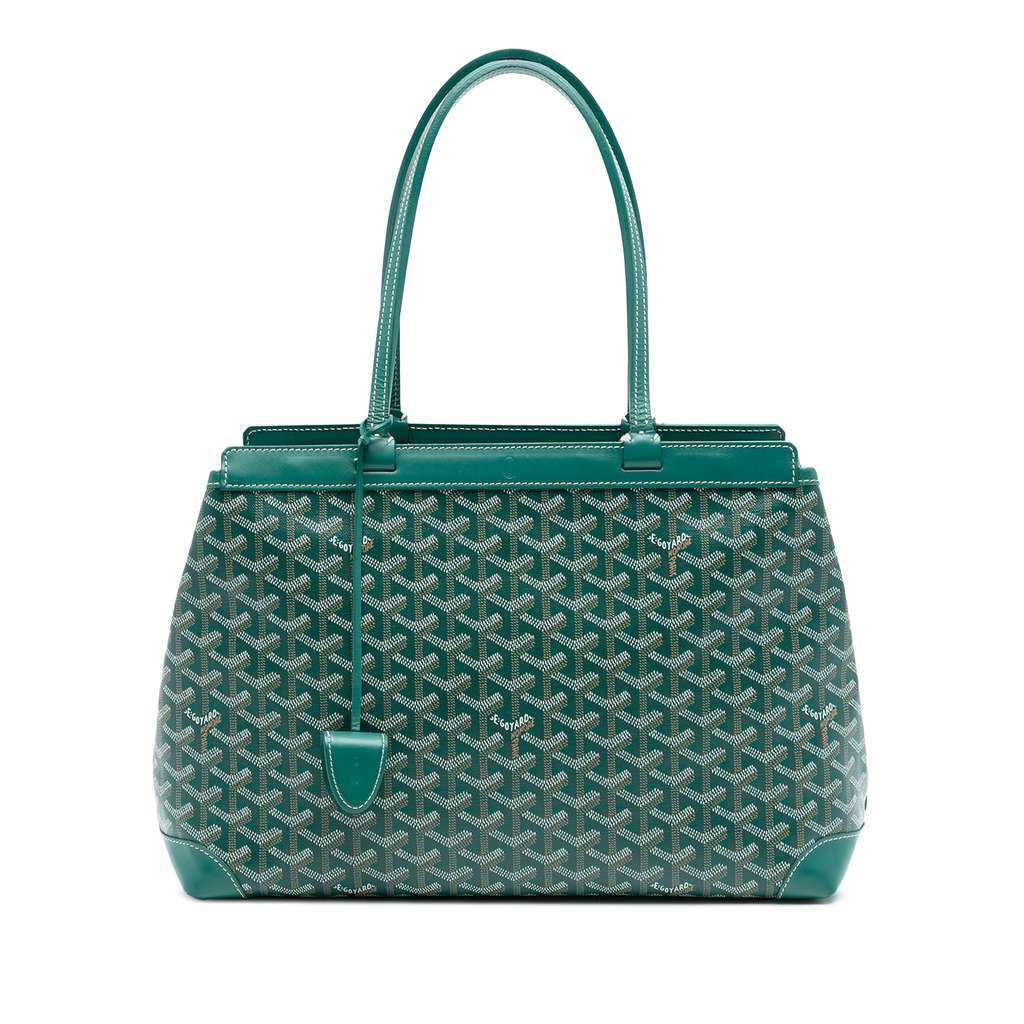 Goyard Goyardine Bellechasse PM Green Canvas Very good condition - Front View