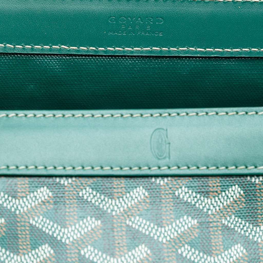 Goyard Goyardine Bellechasse PM Green Canvas Very good condition - Box View