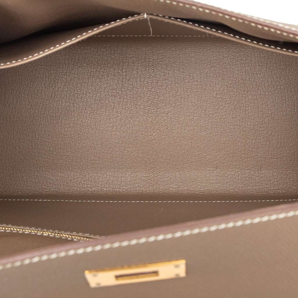 Hermès Epsom Kelly II Sellier 32 Brown Leather Very good condition - Model View