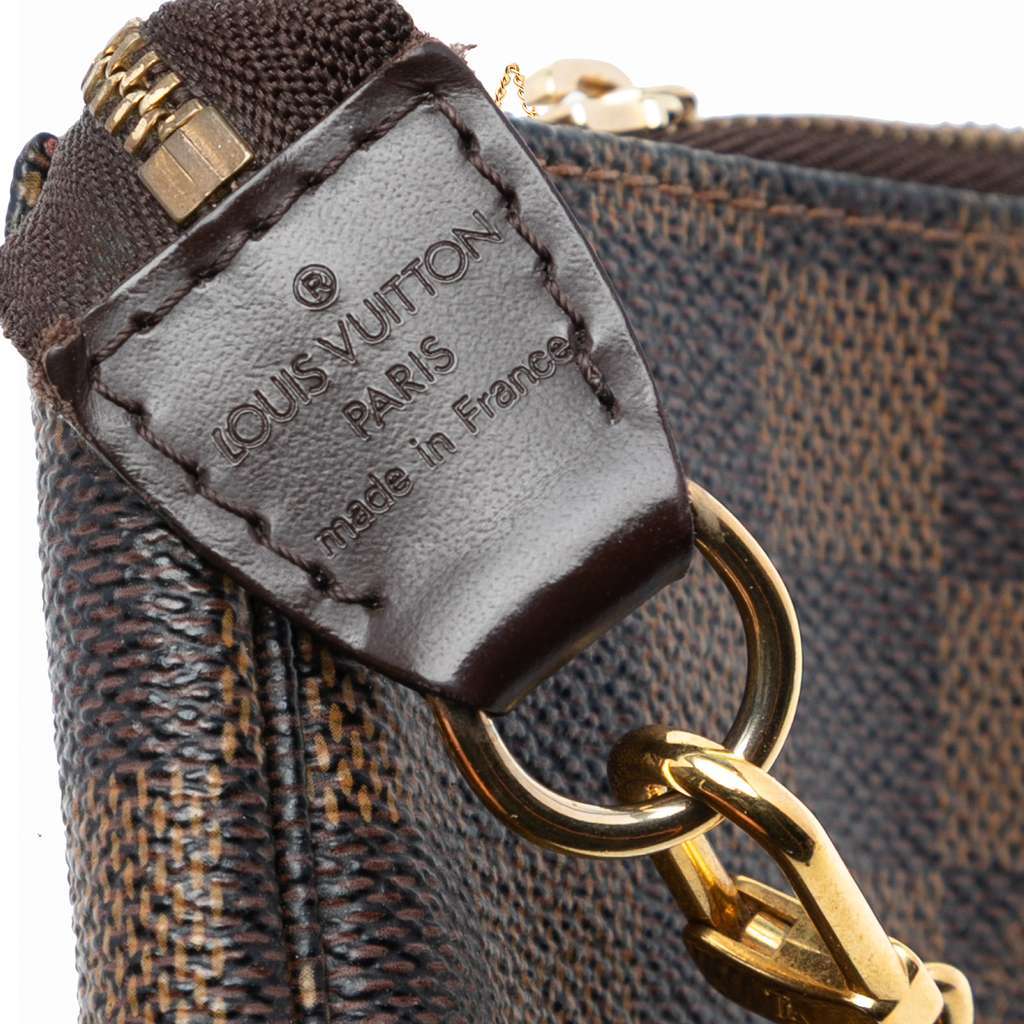 Louis Vuitton Damier Ebene Mini Pochette Accessoires Brown Very good - Box View