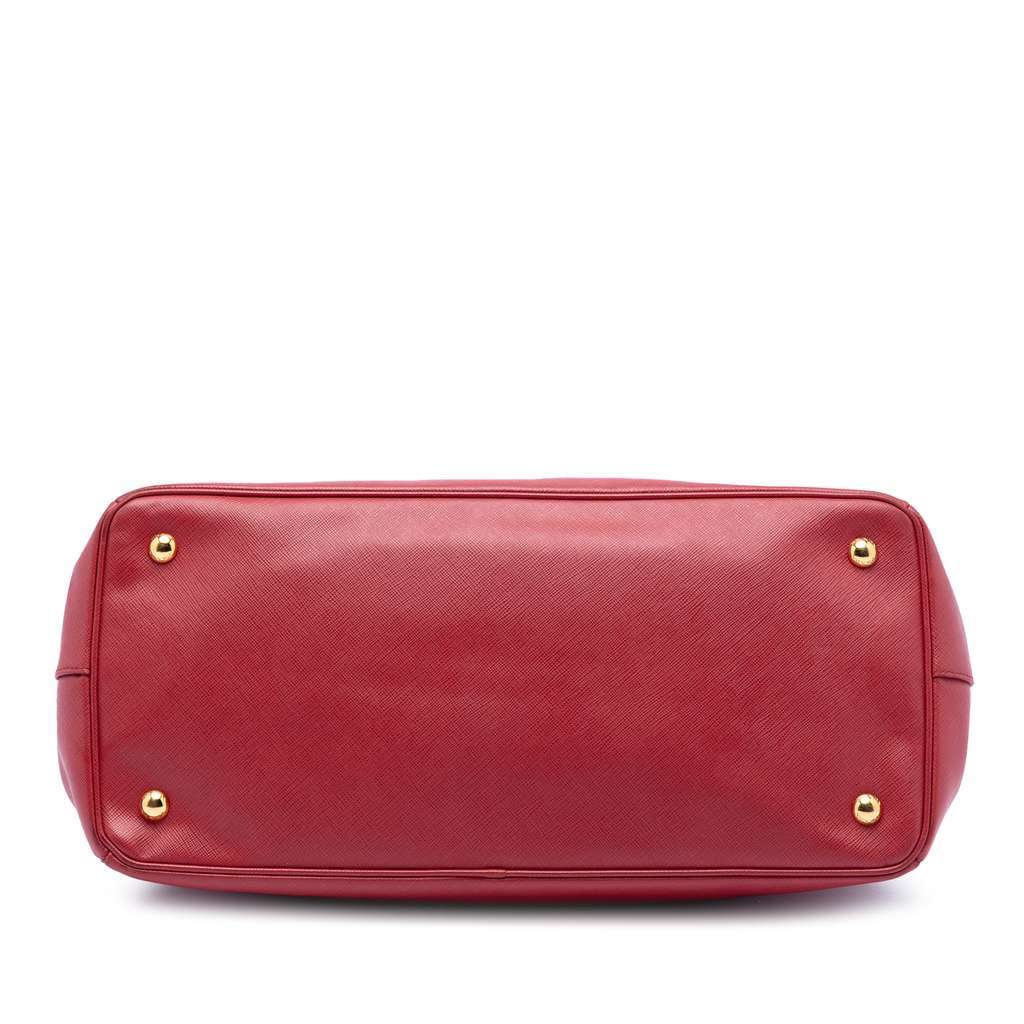 Prada Large Saffiano Lux Galleria Satchel Red Leather Very good condition - Inside View