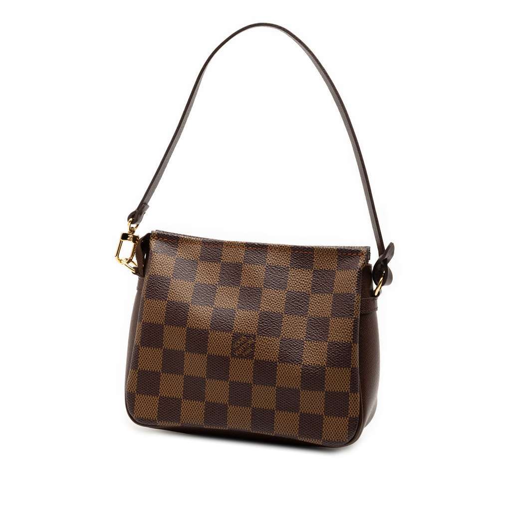 Louis Vuitton Damier Ebene Trousse Pochette Brown Very good - Back View