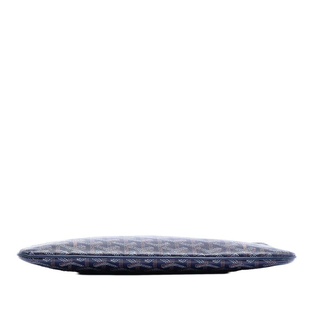 Goyard Goyardine Senat MM Blue Canvas Good - Inside View