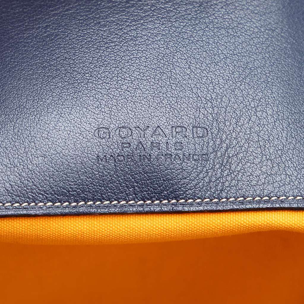 Goyard Goyardine Senat MM Blue Canvas Good - Box View