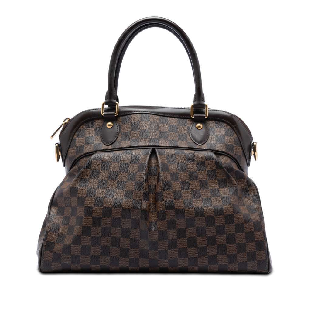 Louis Vuitton Damier Ebene Trevi GM Brown Good - Front View