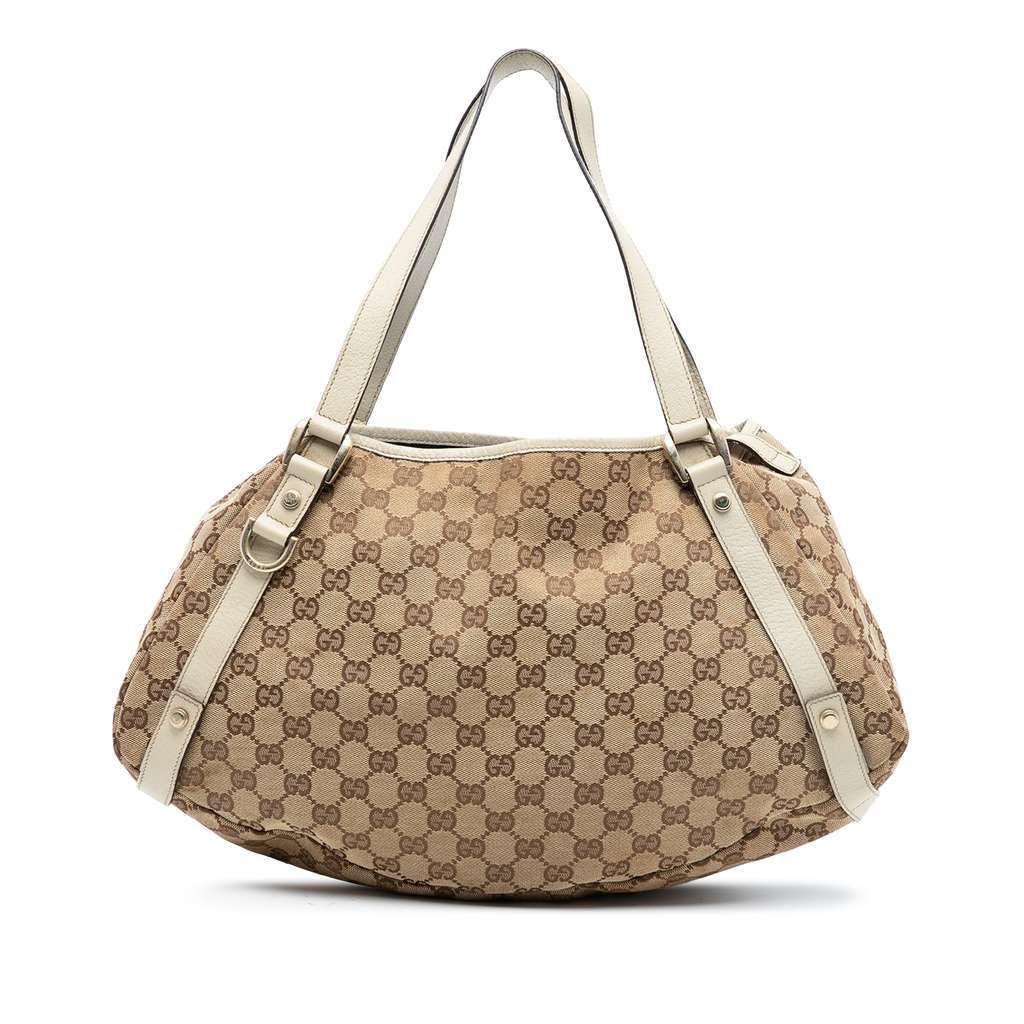 Gucci GG Canvas Abbey D Ring Tote Brown Canvas Very good condition - Front View