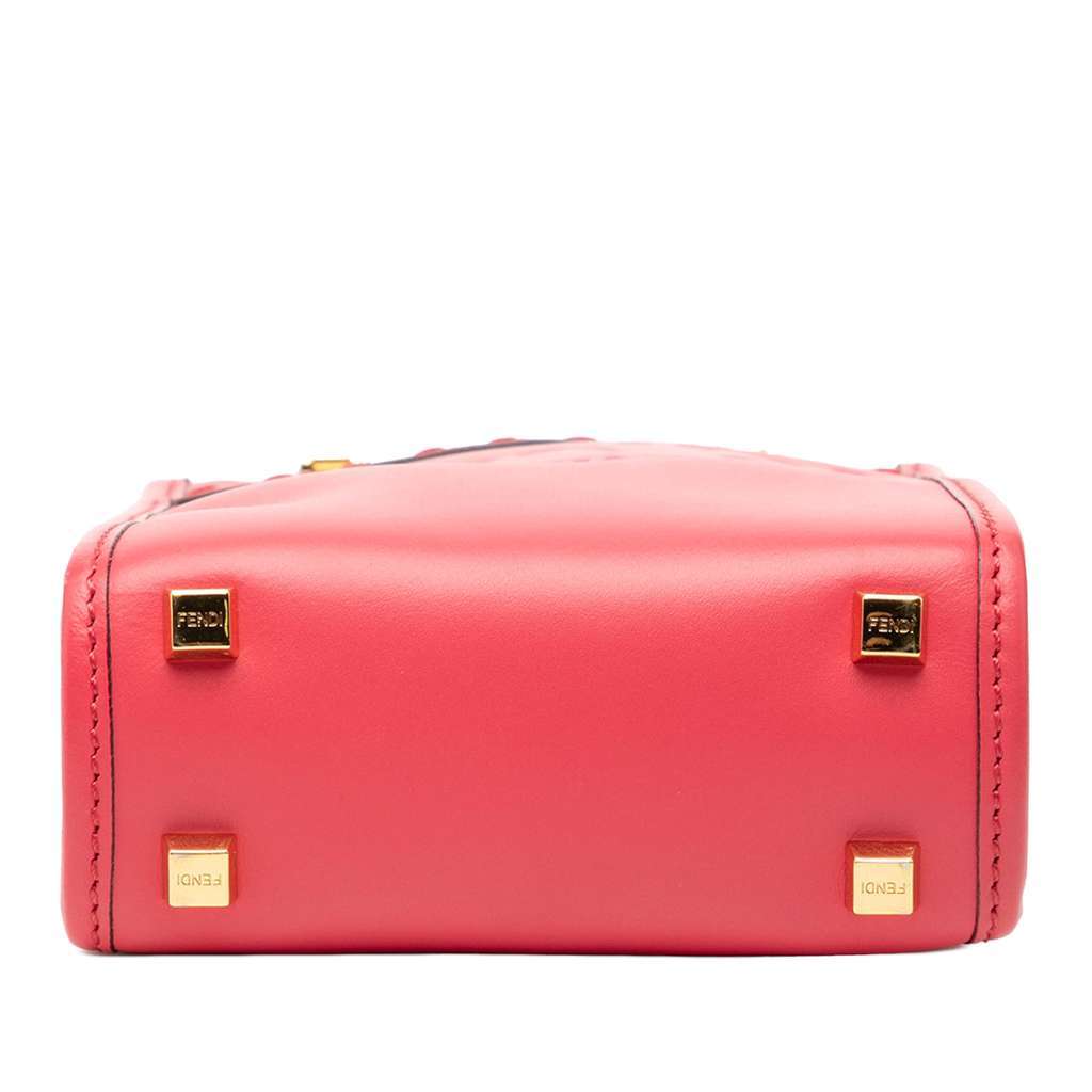Fendi Mini Leather Sunshine Shopper Tote Pink Leather Very good - Inside View