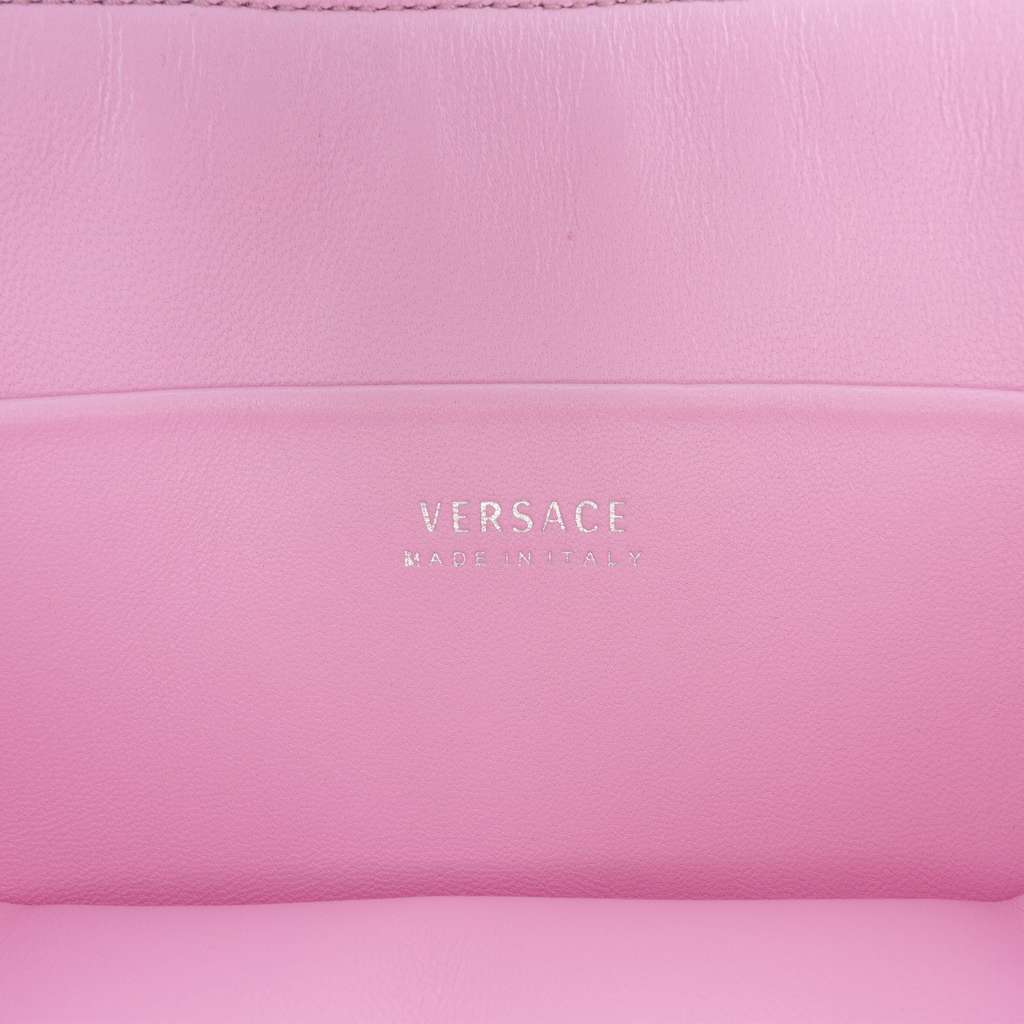 Versace Quilted Leather Virtus Tote Pink Leather Very good - Box View