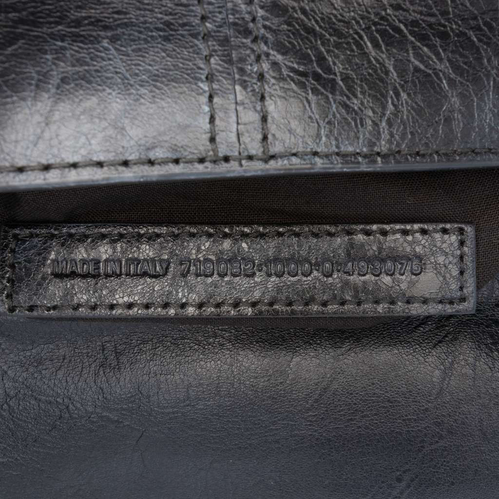 Balenciaga XS Lambskin Motocross Le Cagole Flap Crossbody Black Leather Very good condition - Box View