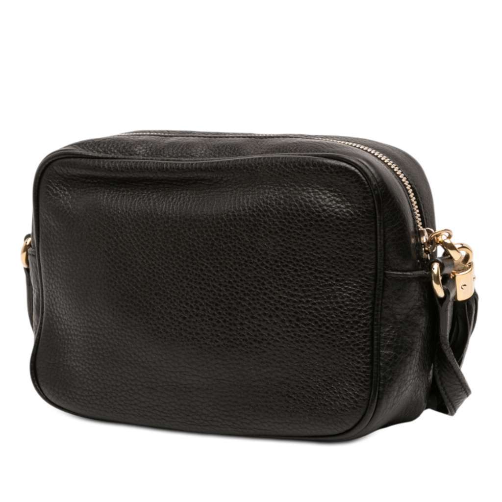 Gucci Leather Soho Disco Crossbody Black Leather Good - Back View