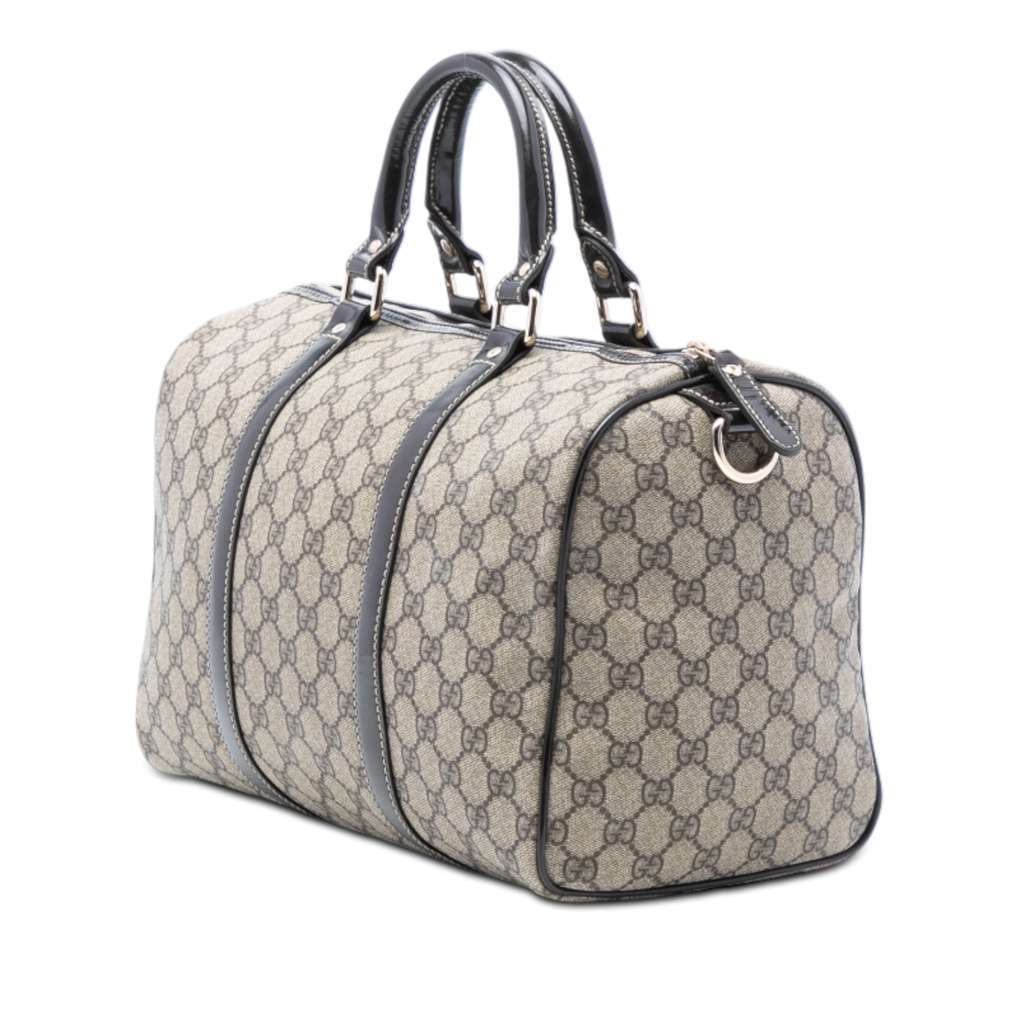 Gucci Medium GG Supreme Joy Boston Bag Brown Canvas Good condition - Back View
