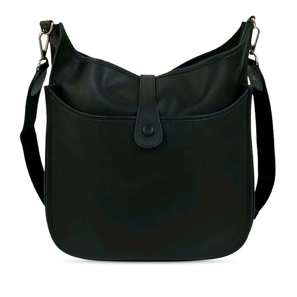 Hermès Clemence Evelyne III 33 Black Leather Good condition - Back View