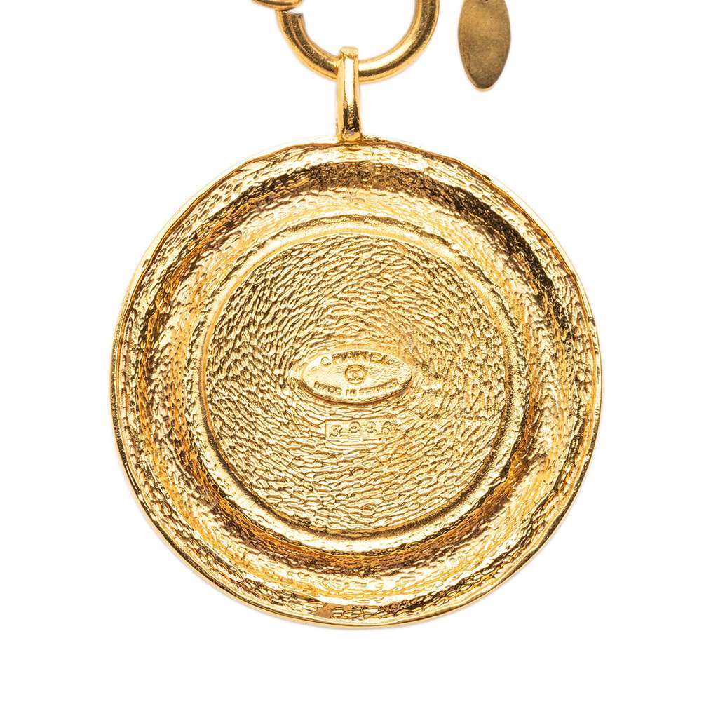 Chanel Gold Plated 31 Rue Cambon Coin Pendant  Necklace Gold Metal Very good condition - Inside View