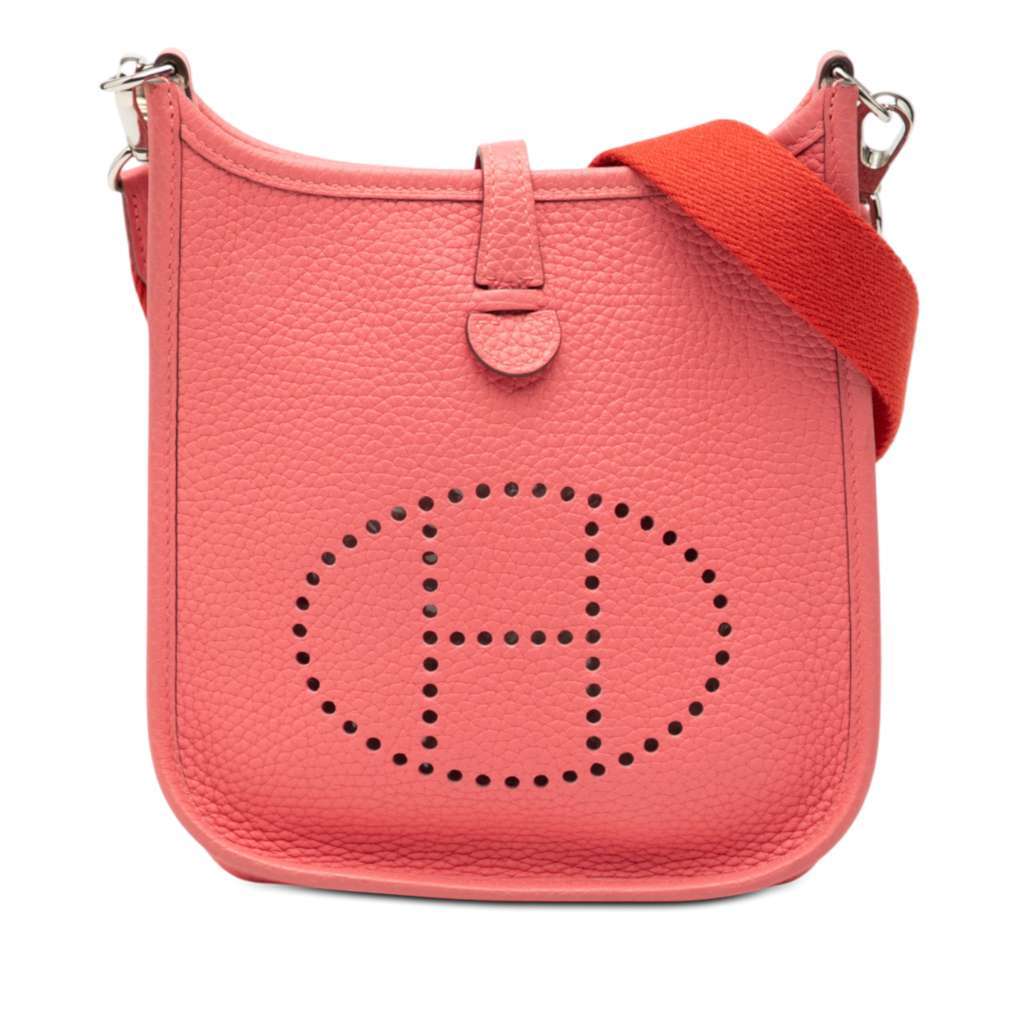 Hermès Clemence Amazone Evelyne TPM 16 Pink Leather Very good - Front View