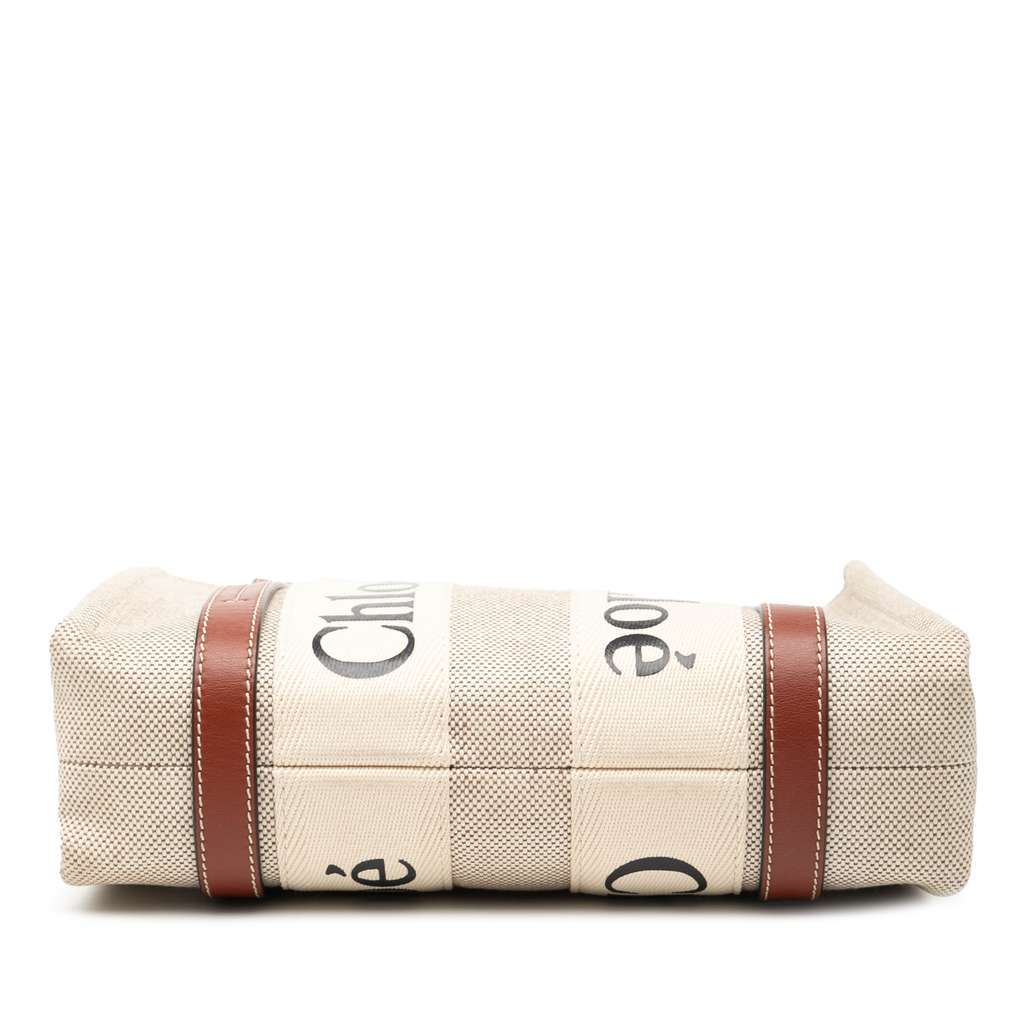 Chloé Small Canvas Woody Tote Brown Canvas Very good condition - Inside View