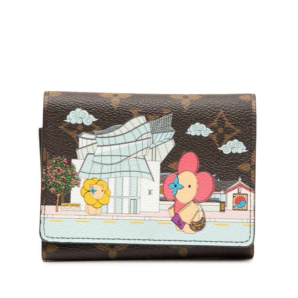 Louis Vuitton Monogram Vivienne in Seoul Portefeuille Victorine Wallet Brown Very good - Front View