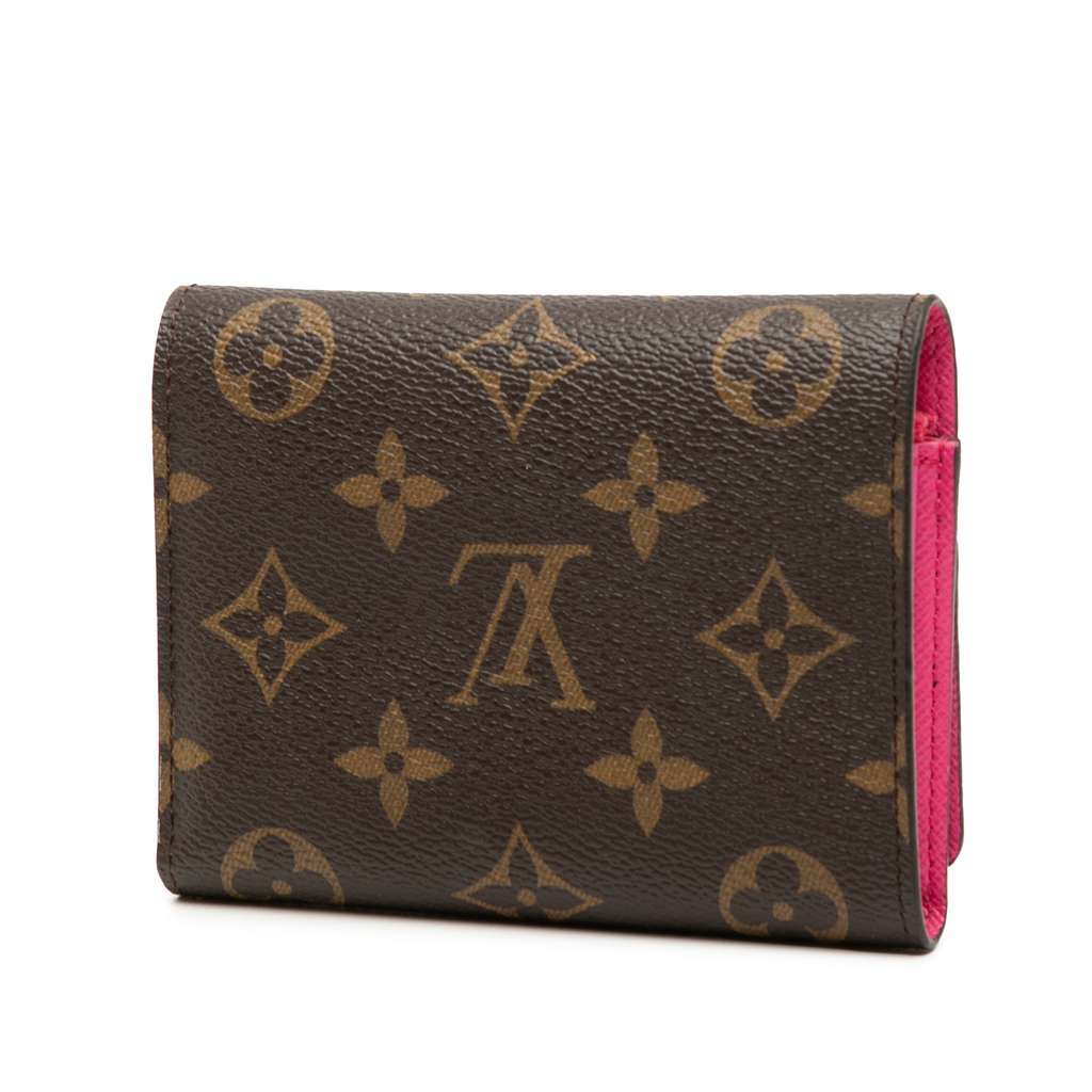 Louis Vuitton Monogram Vivienne in Seoul Portefeuille Victorine Wallet Brown Very good - Back View