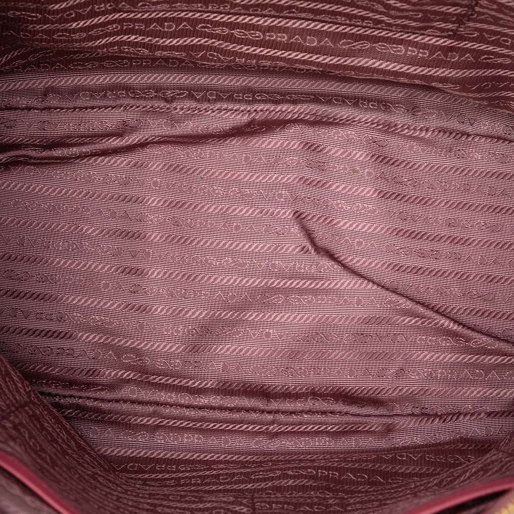 Prada Medium Saffiano Lux Galleria Double Zip Tote Pink Leather Good - Model View