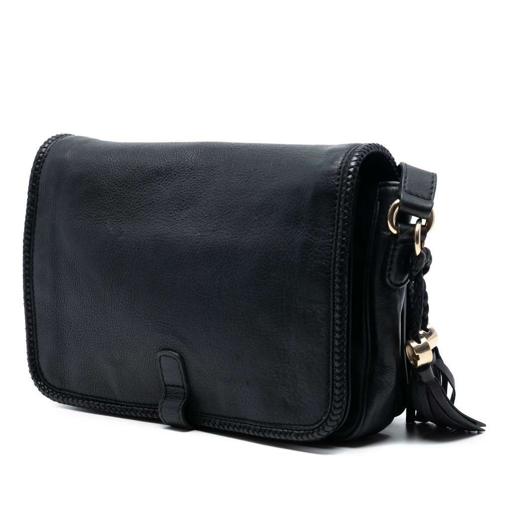 Gucci Leather Marrakech Crossbody Black Leather Very good condition - Back View