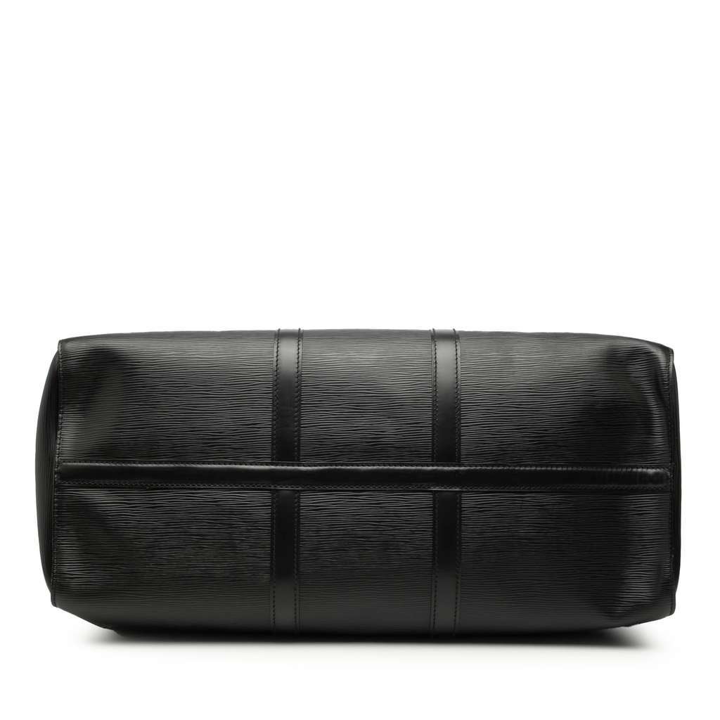 Louis Vuitton Epi Keepall 50 Black Leather Good - Inside View