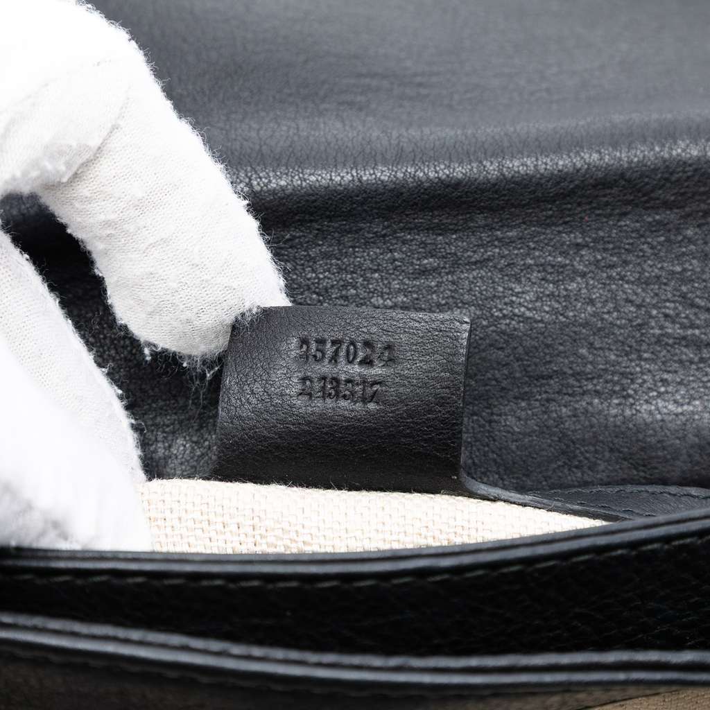 Gucci Leather Marrakech Crossbody Black Leather Good - Box View