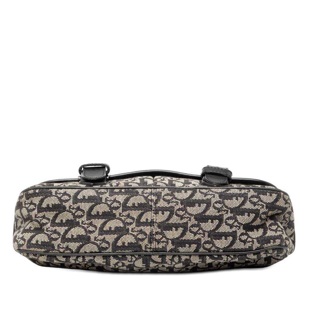 Dior Diorissimo Trotter Canvas Crossbody Black Canvas Good - Inside View