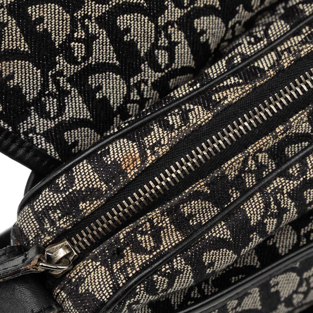 Dior Diorissimo Trotter Canvas Crossbody Black Canvas Good - Model View