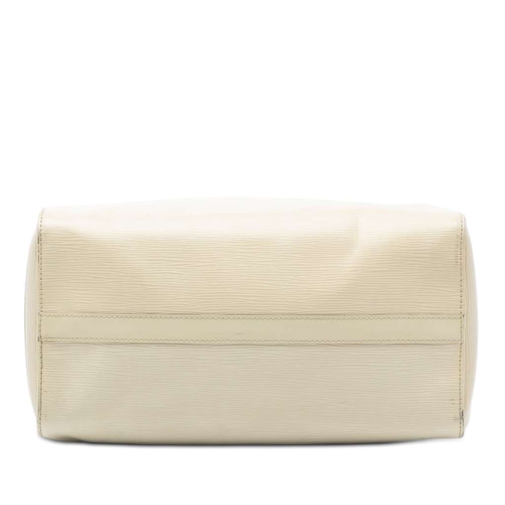 Louis Vuitton Epi Speedy 35 White Leather Good - Inside View