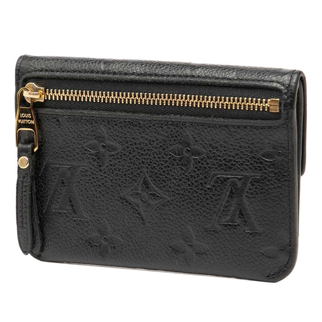 Louis Vuitton Monogram Empreinte Key Pouch Black Leather Very good - Back View