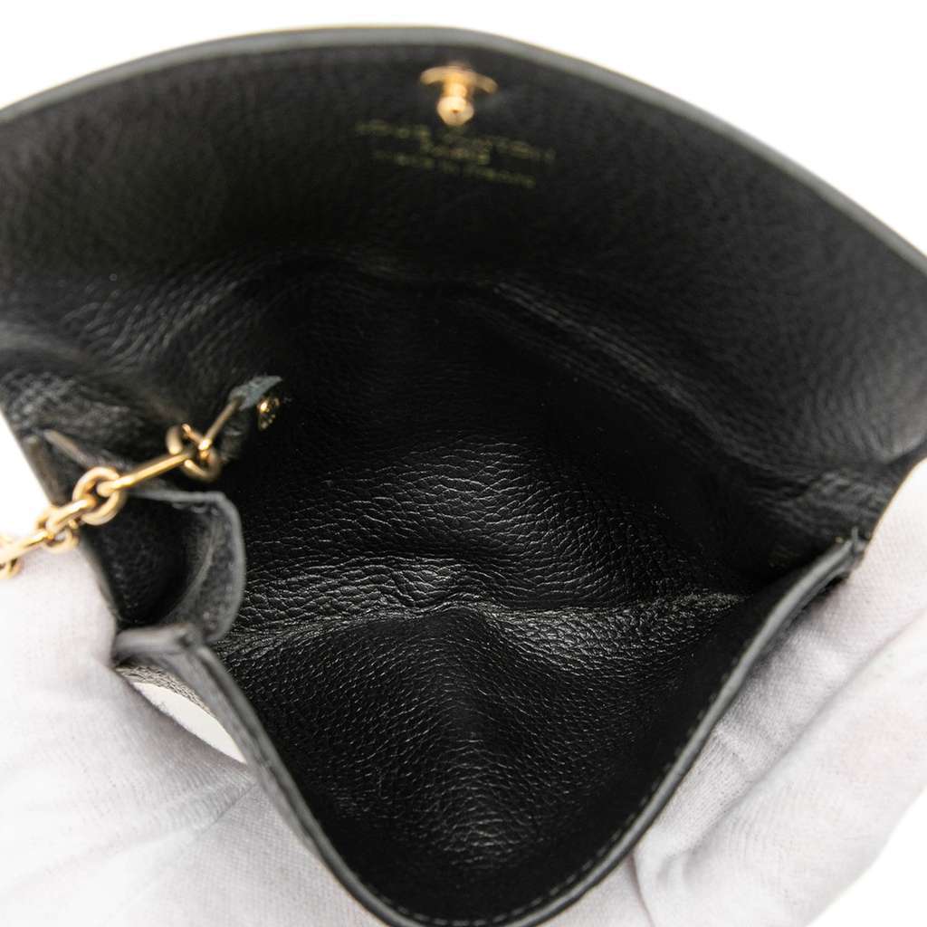 Louis Vuitton Monogram Empreinte Key Pouch Black Leather Very good - Model View