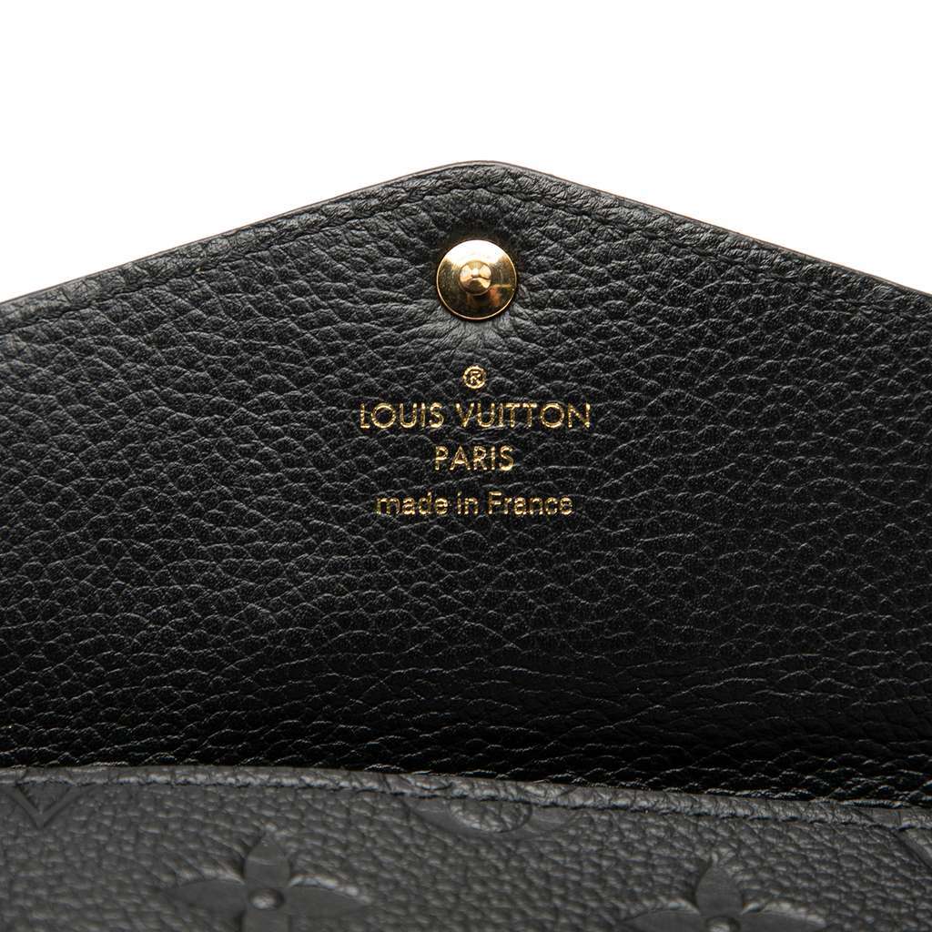 Louis Vuitton Monogram Empreinte Key Pouch Black Leather Very good - Box View