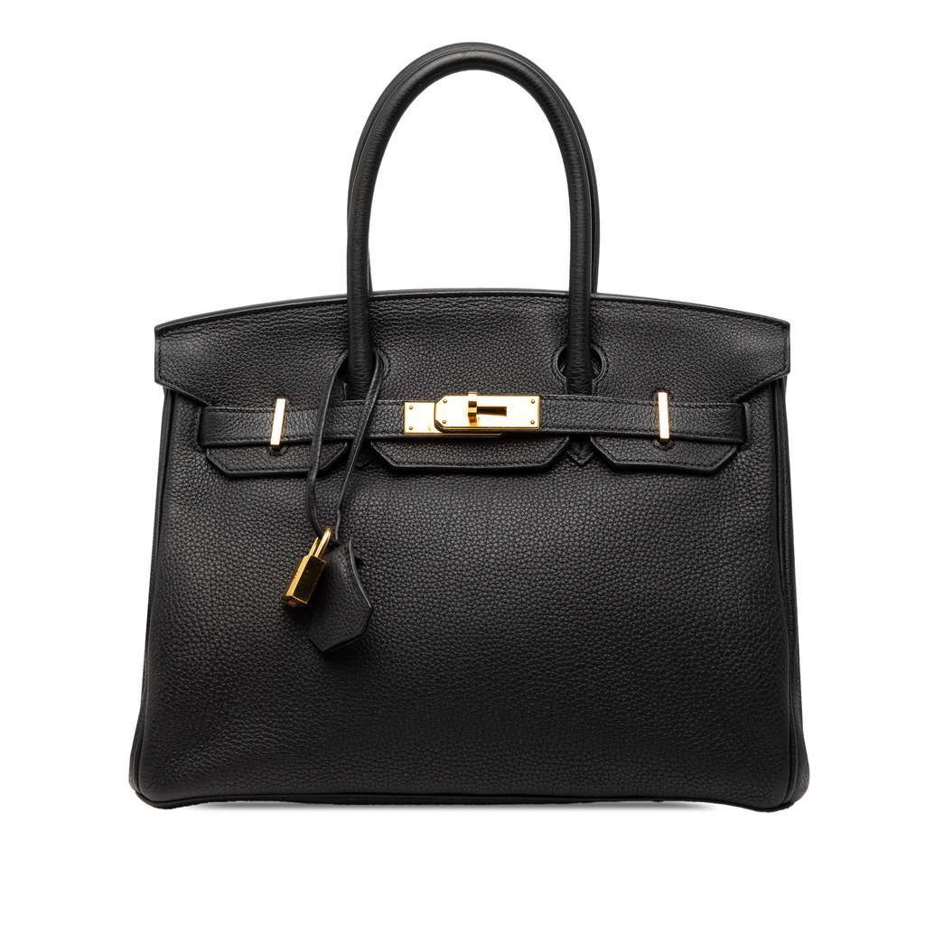 Hermès Togo Birkin Retourne 30 Black Leather Very good condition - Front View