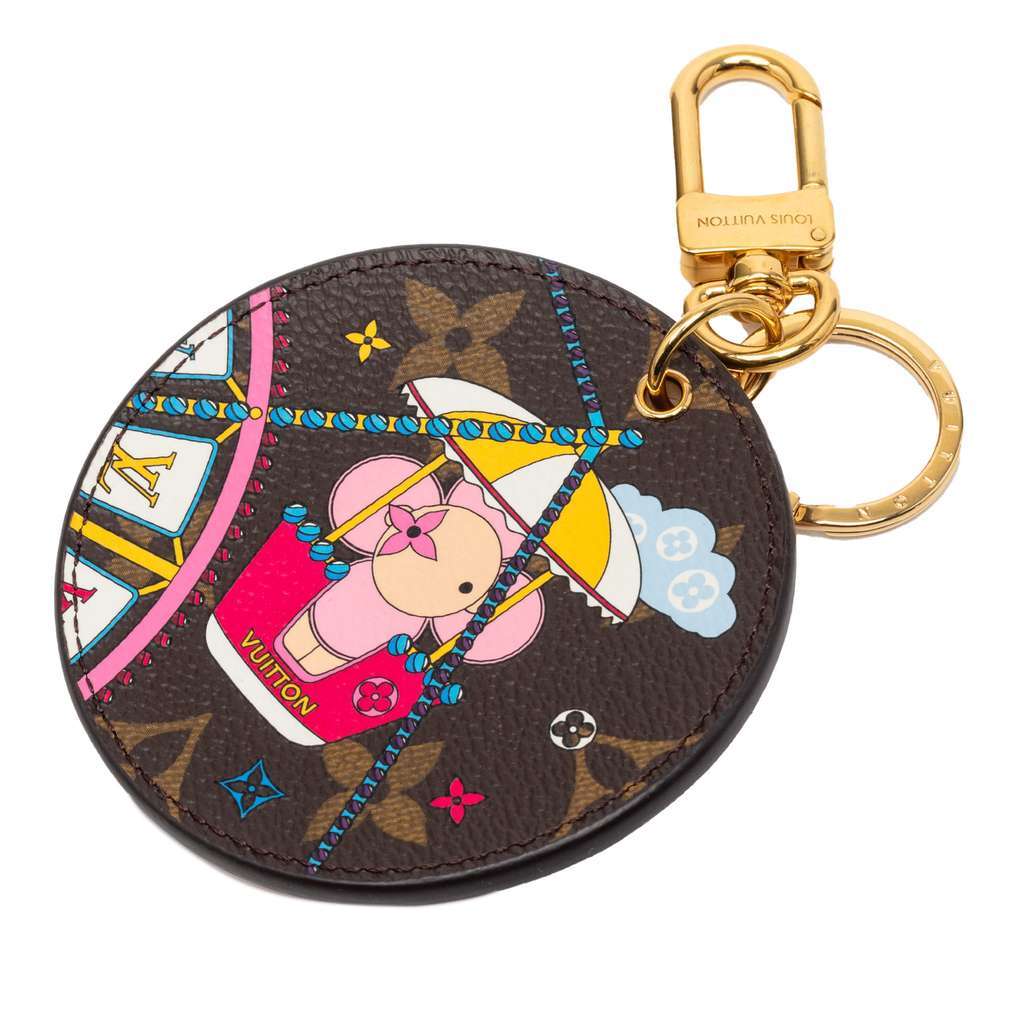 Louis Vuitton Monogram Illustre Vivienne Funfair Bag Charm Brown Very good - Front View