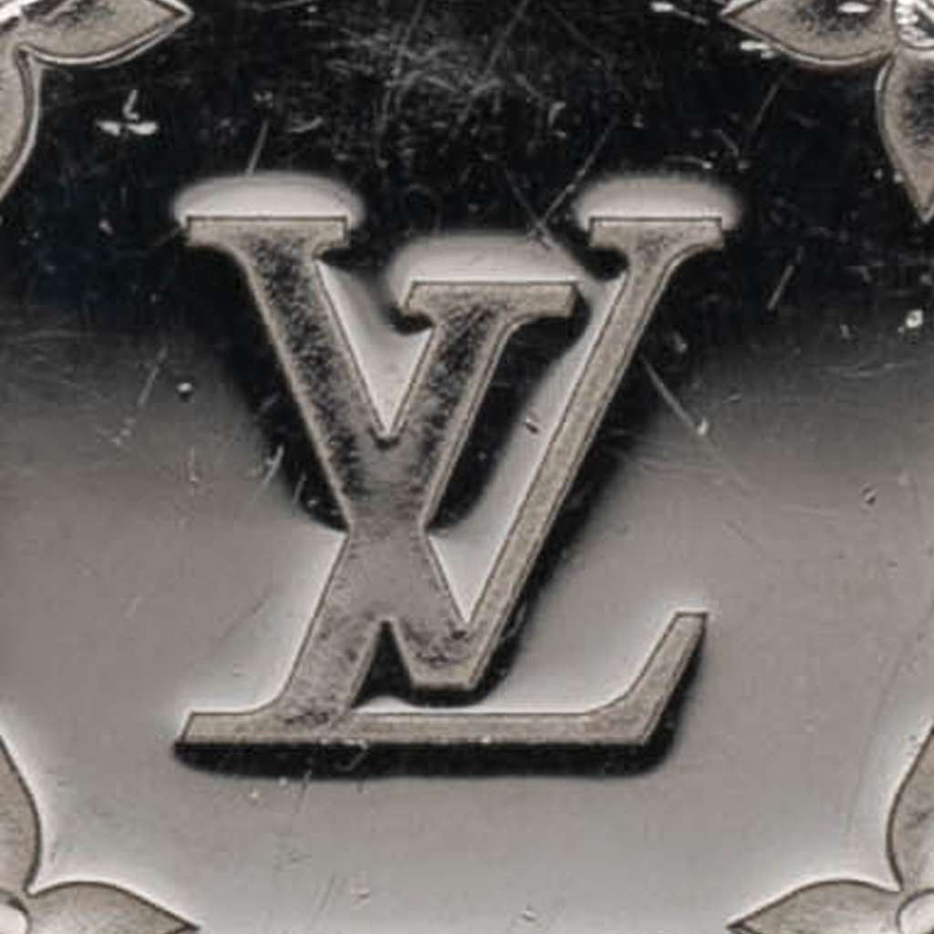 Louis Vuitton Silver Plated Monogram Signet Ring L Silver Metal Good - Model View
