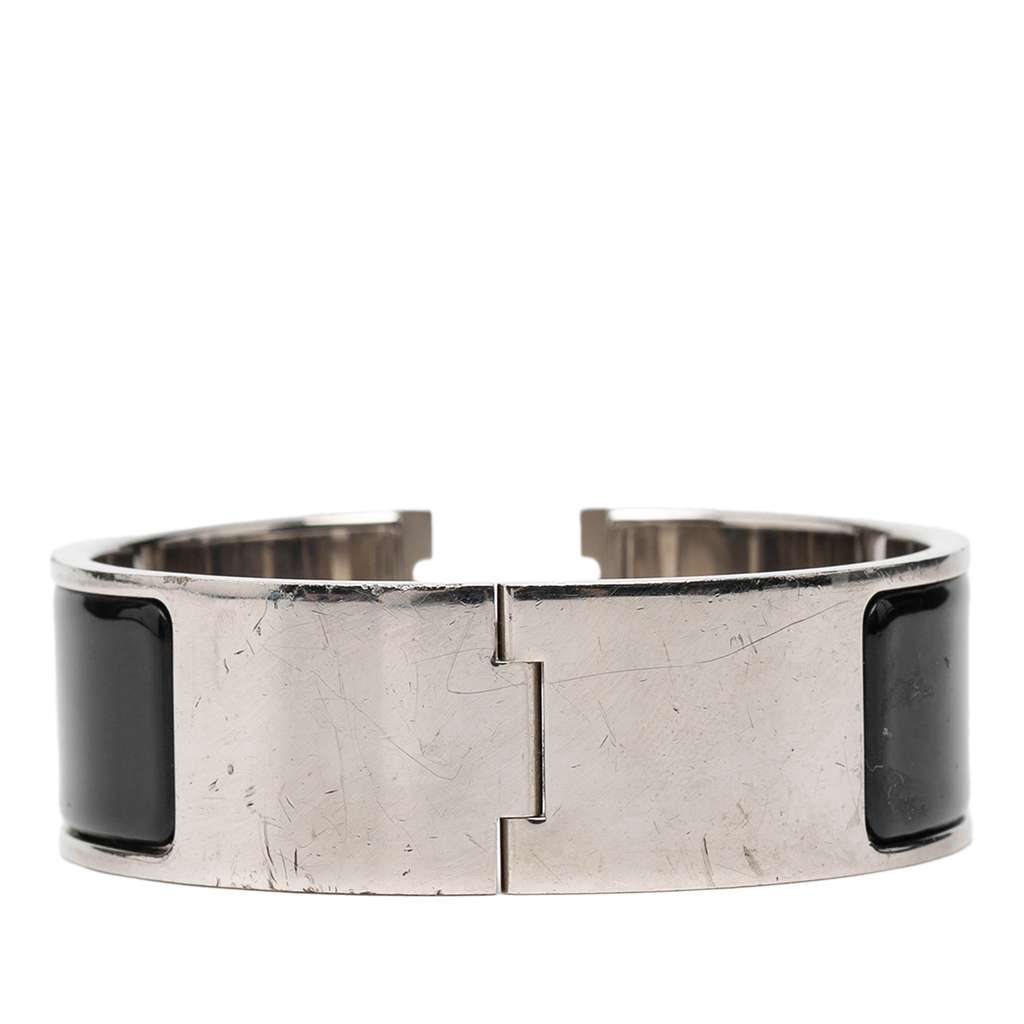 Hermès Wide Enamel Clic Clac H Bracelet PM Black Very good condition - Inside View