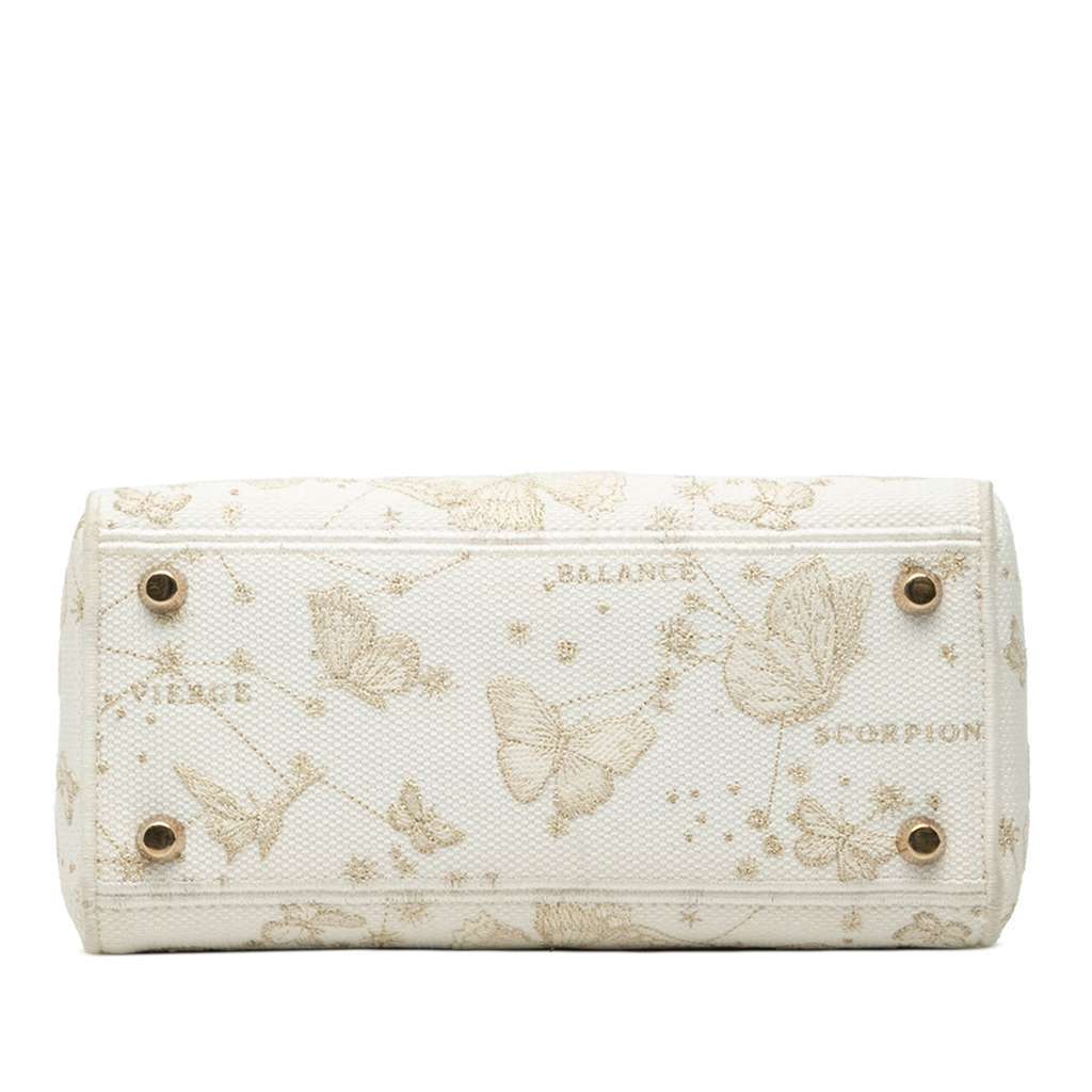 Dior Medium Embroidered Canvas Butterfly Zodiac Lady D Lite White Canvas Good - Inside View