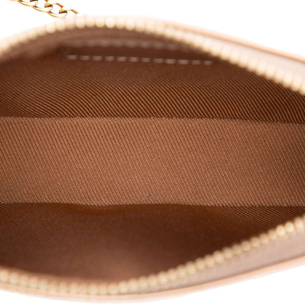 Louis Vuitton Monogram Vernis Mini Pochette Accessoires Pink Leather Good - Model View