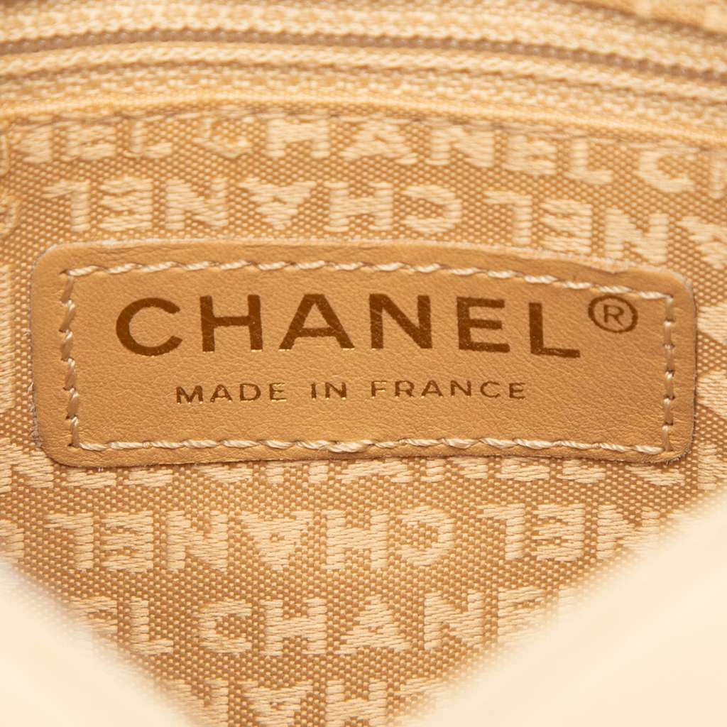 Chanel CC Chocolate Bar Lambskin Shoulder Bag Brown Leather Very good - Box View