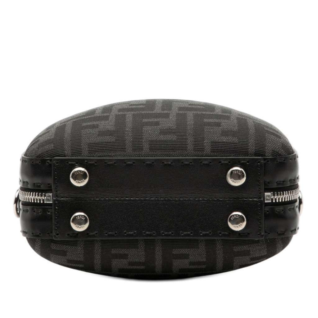 Fendi Mini Zucca Canvas Suitcase Bag Black Canvas Very good - Inside View