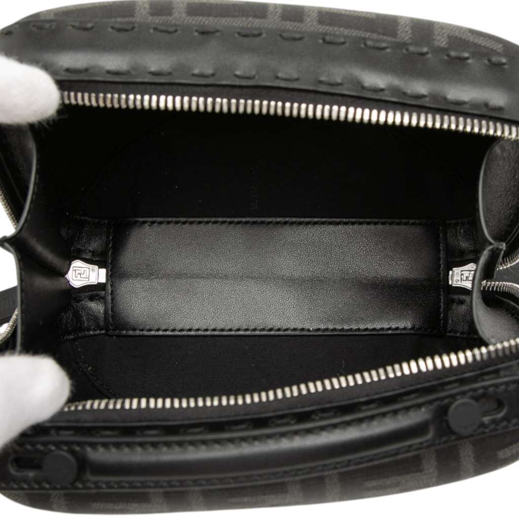 Fendi Mini Zucca Canvas Suitcase Bag Black Canvas Very good - Model View