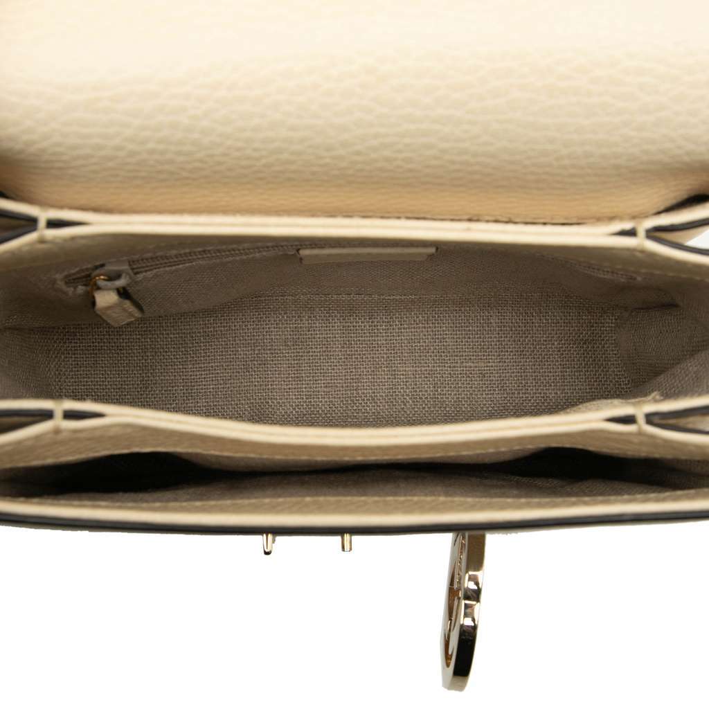 Gucci Small Dollar Calfskin Interlocking G Crossbody White Leather Very good - Model View