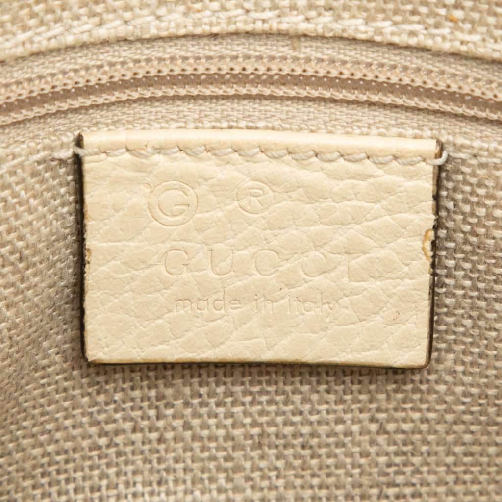 Gucci Small Dollar Calfskin Interlocking G Crossbody White Leather Very good - Box View